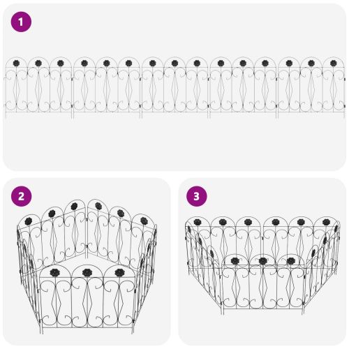 Градска ограда Решетка Черно