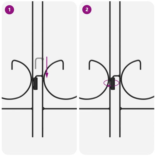 Градска ограда Решетка Черно