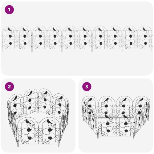 Градска ограда Решетка Черно