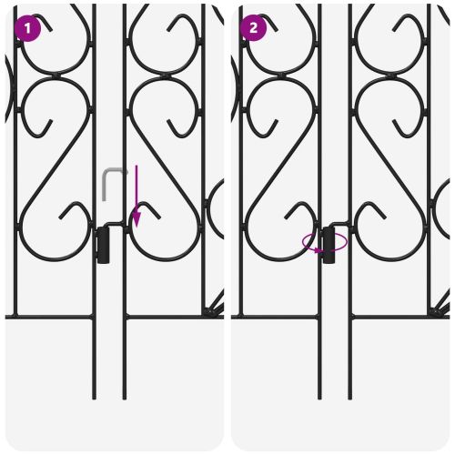 Градска ограда Решетка Черно