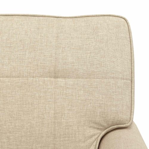 Шезлонг Лаунж с възглавница Крем 91 x 157 x 91 см текстил