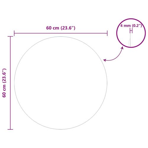 Стенни огледала Кръгла Ø 60 cm закалено стъкло