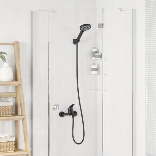 Комплект душова глава Черно G 1 / 2 инча