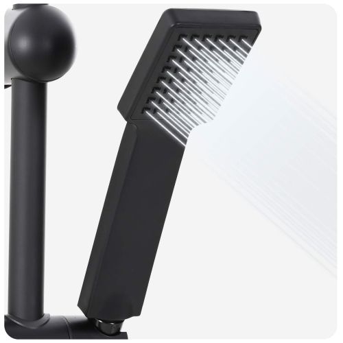 Душ система Черно 45 x 20 x 96 см Лят месинг, Sus201 и ABS