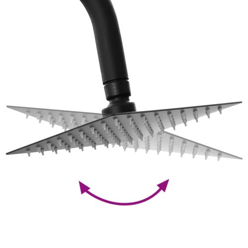 Душ система Черно 45 x 20 x 96 см Лят месинг, Sus201 и ABS