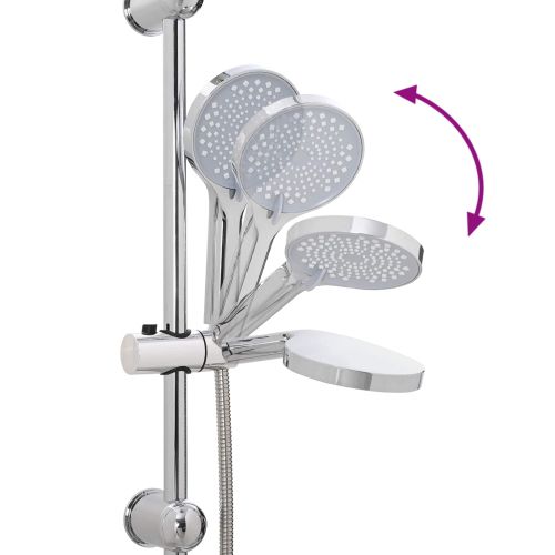 Душ система Сребрист 45 x 20 x 96 см Лят месинг, Sus201 и ABS