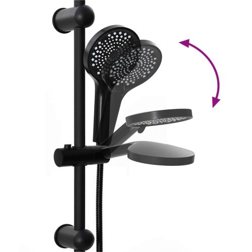 Душ система Черно 45 x 20 x 96 см Лят месинг, Sus201 и ABS