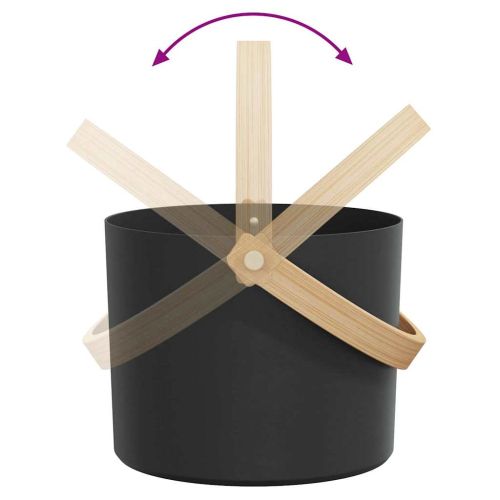 Комплект за сауна аксесоари 4 pcs Черно