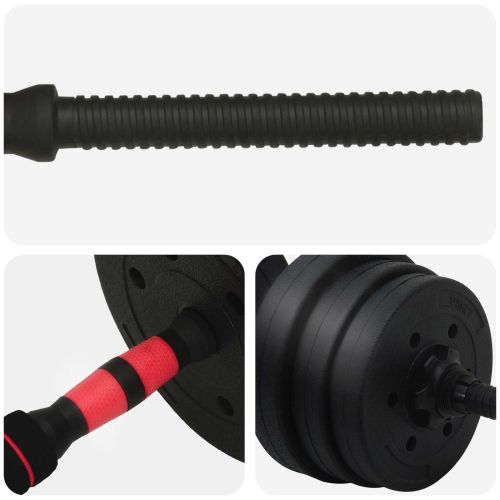 Комплект 2 в 1 дъмбел Черен и Червен 121 x 19,5 x 19,5 см