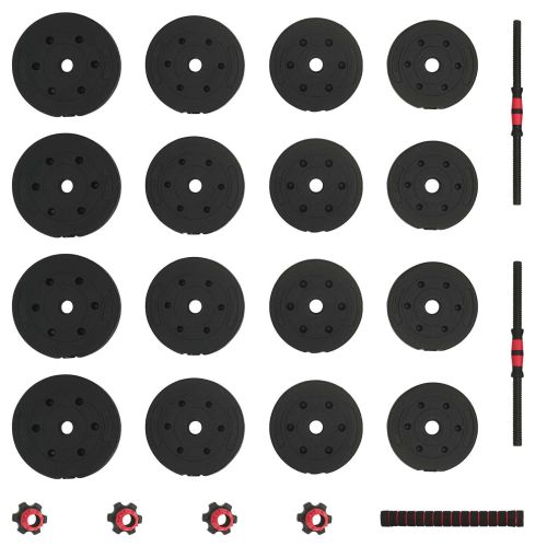 Комплект 2 в 1 дъмбел Черен и Червен 121 x 19,5 x 19,5 см