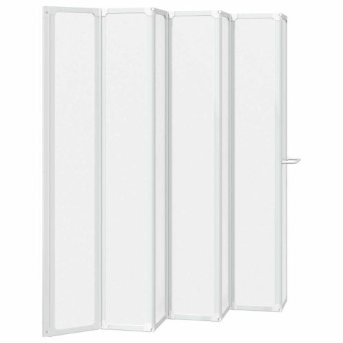 Екран за баня Мат 168 x 140 см Алуминий & Панел от PP