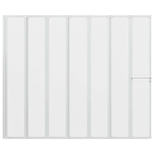 Екран за баня Мат 168 x 140 см Алуминий & Панел от PP