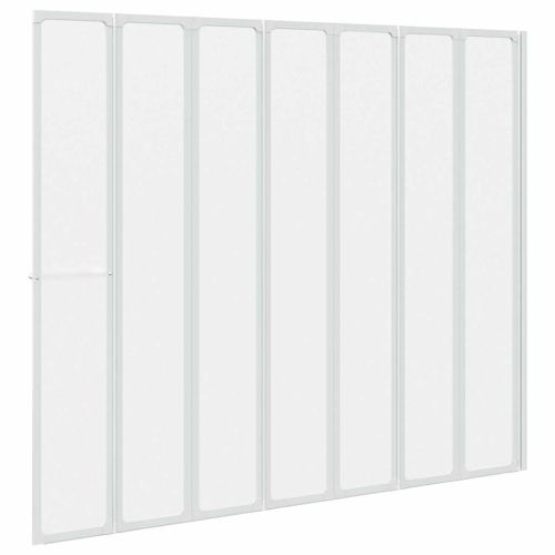 Екран за баня Мат 168 x 140 см Алуминий & Панел от PP