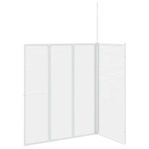 Екран за баня Мат 120 x 70 x 137 см Алуминий & Панел от PP