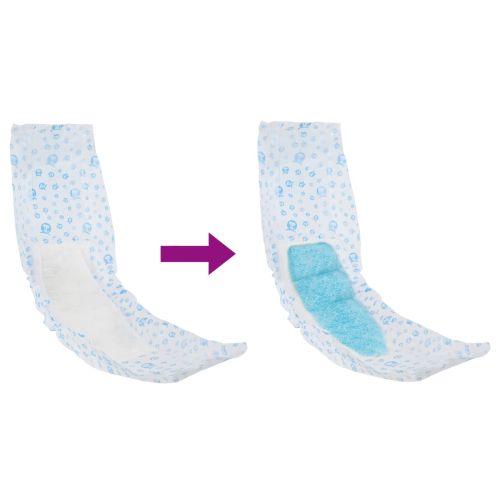 Еднократна пелена за кучета мъже 50 pcs Бяло M