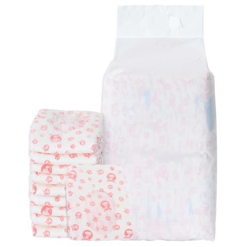 Еднократна дамска пелена за кучета 30 pcs Бяло L