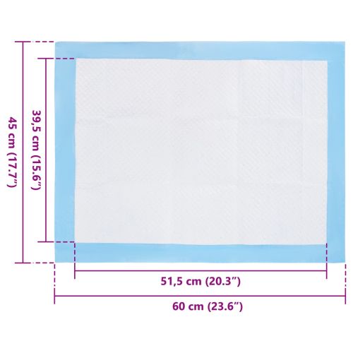 Подложка за тренировка на домашни любимци 50 pcs 60 x 45 cm