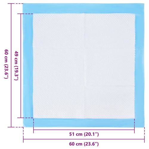 Подложка за тренировка на домашни любимци 50 pcs 60 x 60 cm