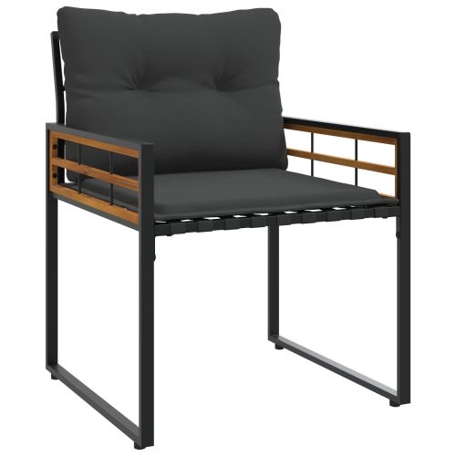 Комплект за външни мебели с възглавница 3 pcs Димирано сиво