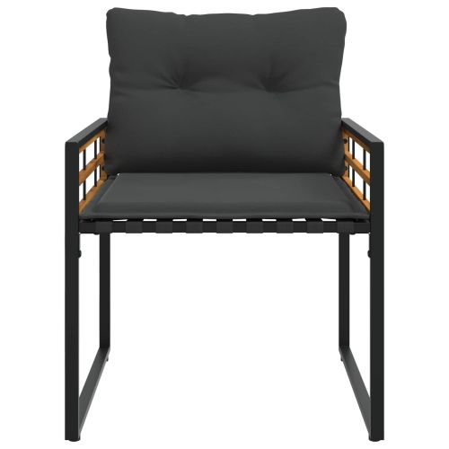 Комплект за външни мебели с възглавница 3 pcs Димирано сиво