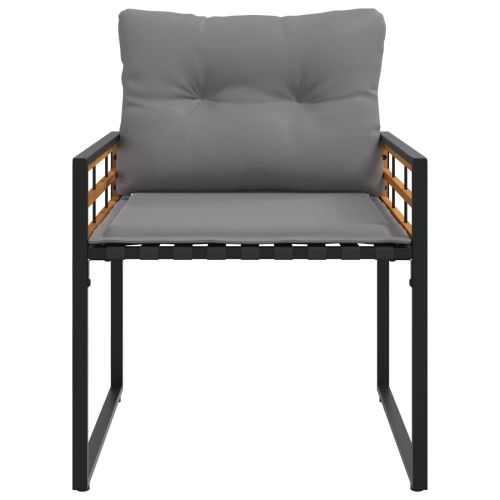 Комплект за външни мебели с възглавница 3 pcs Светлосиво