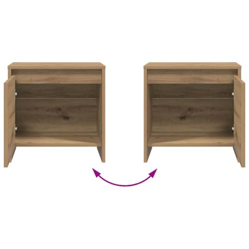 Нощен шкаф Дъб Артизан 45 x 34 x 44,5 см Инженерно дърво