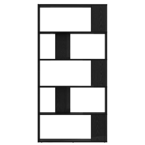 Шкаф за книги Черния дъб 80 x 24 x 159 см Инженерно дърво