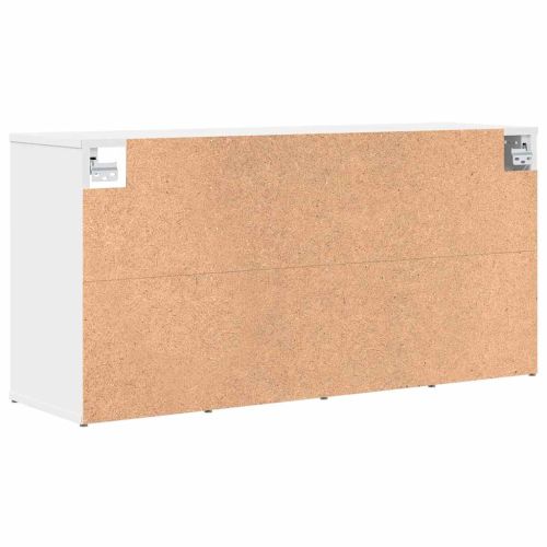 Шкаф за обувки с рафт Бяло 103 x 30 x 51 см Инженерно дърво