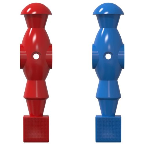 Играчите на футболна маса 22 pcs Син и Червен