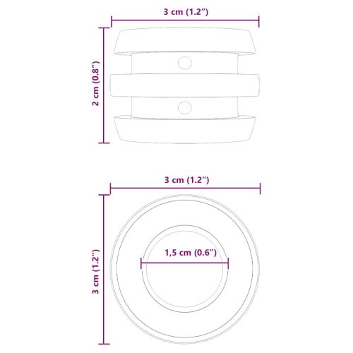 Футболна маса Бъмери 3 x 3 x 2 см прът 16 pcs Черно