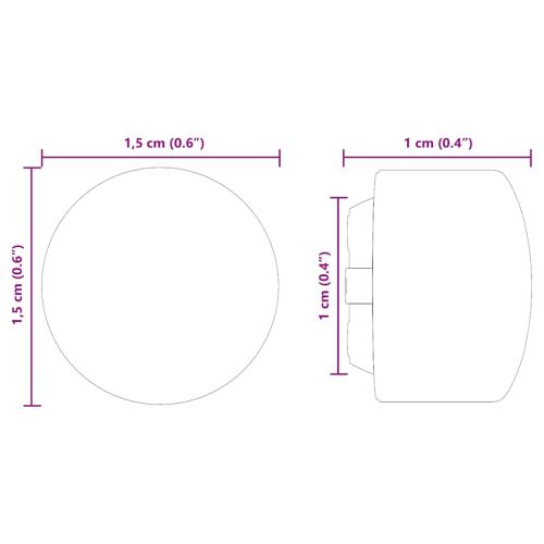 Краища на футболна маса 10 pcs Черно 1,5 x 1,5 x 1 см Пластмаса