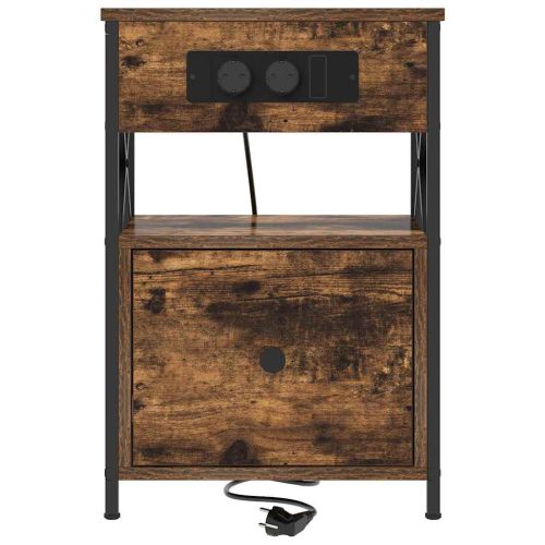 Нощен шкаф с чекмедже Димян дъб 40 x 31 x 60 см Инженерно дърво