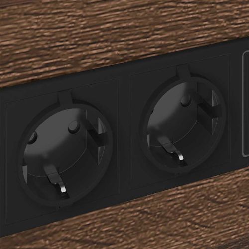 Нощен шкаф 2 pcs Кафяв дъб 40 x 31 x 60 см Инженерно дърво