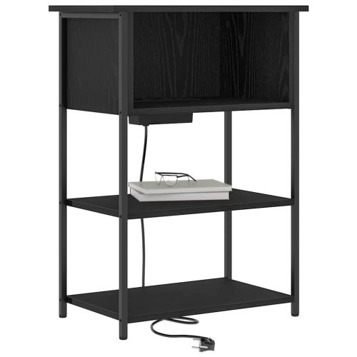 Нощен шкаф Черния дъб 55 x 31 x 76 см Инженерно дърво