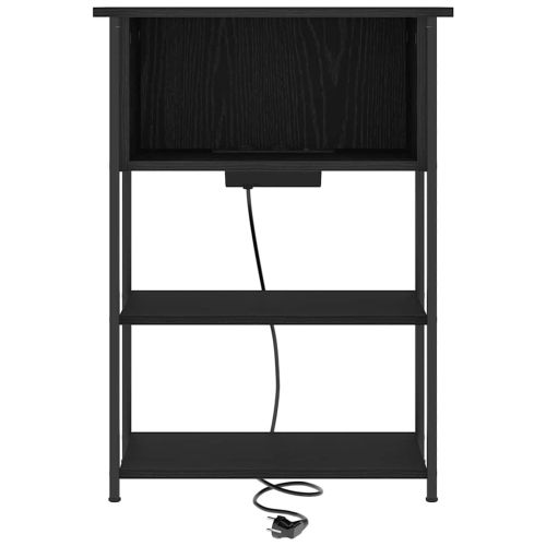 Нощен шкаф Черния дъб 55 x 31 x 76 см Инженерно дърво