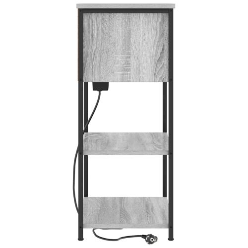 Нощен шкаф Сив Сонома 55 x 31 x 76 см Инженерно дърво