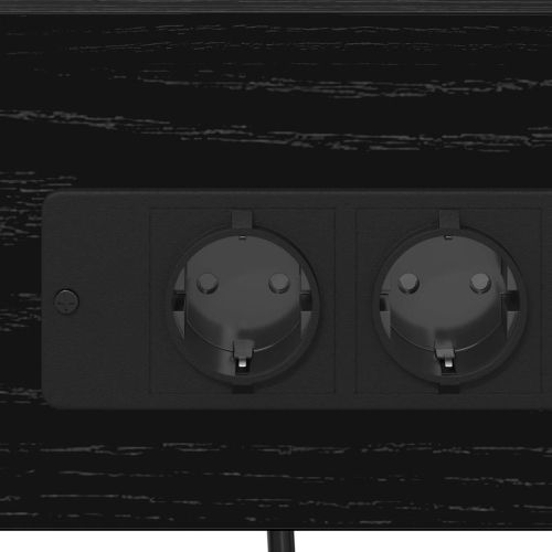 Нощен шкаф 2 pcs Черния дъб 41 x 31 x 51 см Инженерно дърво