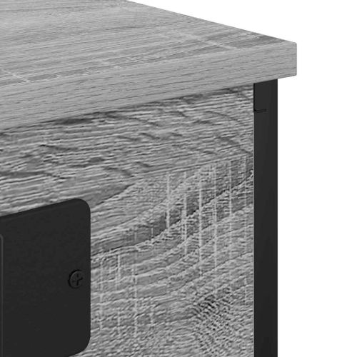 Нощен шкаф с рафт Сив Сонома 41 x 31 x 51 см Инженерно дърво