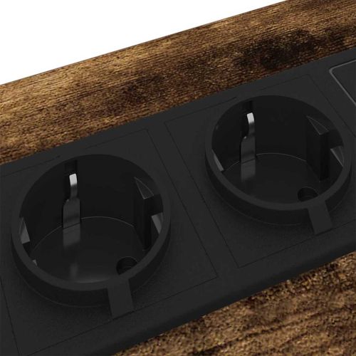 Нощен шкаф 2 pcs Димян дъб 41 x 31 x 51 см Инженерно дърво