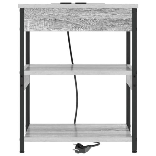 Нощен шкаф 2 pcs Сив Сонома 41 x 31 x 51 см Инженерно дърво