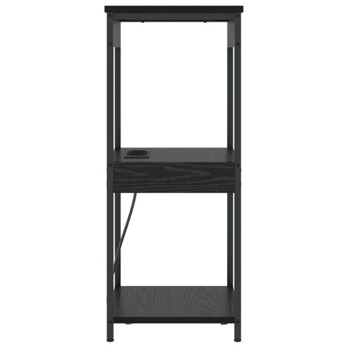 Нощен шкаф с рафт Черния дъб 41 x 31 x 76 см Инженерно дърво
