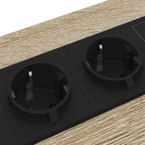 Нощен шкаф с рафт Сонома дъб 41 x 31 x 76 см Инженерно дърво