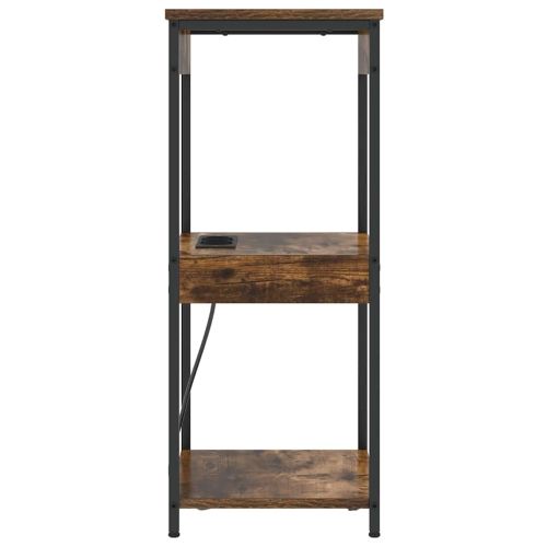 Нощен шкаф с рафт Димян дъб 41 x 31 x 76 см Инженерно дърво