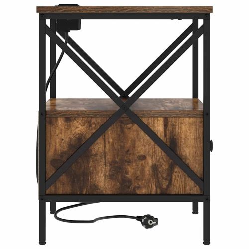 Нощен шкаф Димян дъб 41,5 x 40,5 x 55 см Инженерно дърво