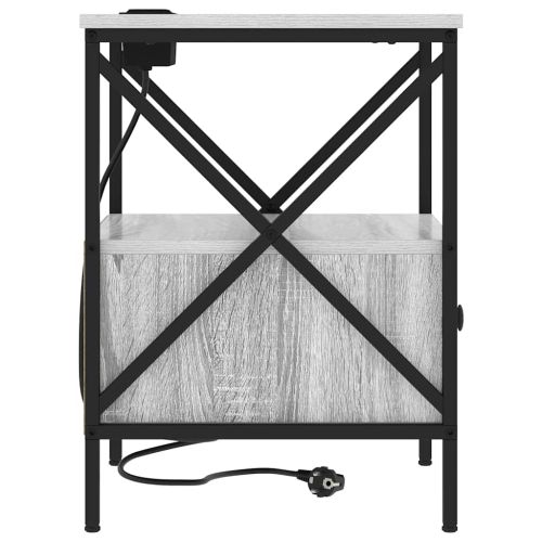 Нощен шкаф Сив Сонома 41,5 x 40,5 x 55 см Инженерно дърво