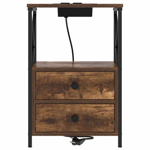 Нощен шкаф с чекмедже Димян дъб 40 x 31 x 60 см Инженерно дърво