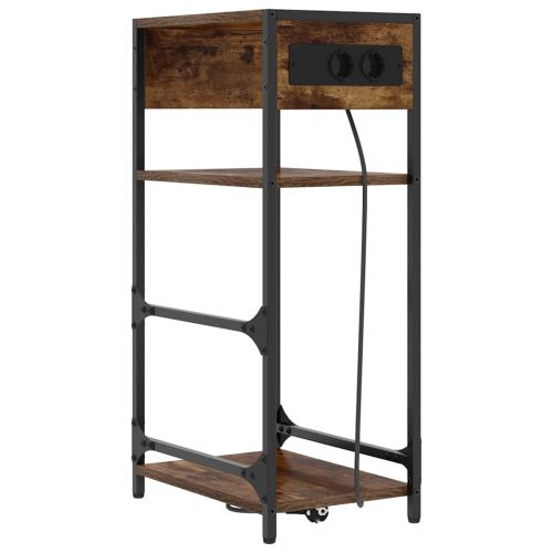 Нощен шкаф Димян дъб 40 x 27 x 76 см Инженерно дърво