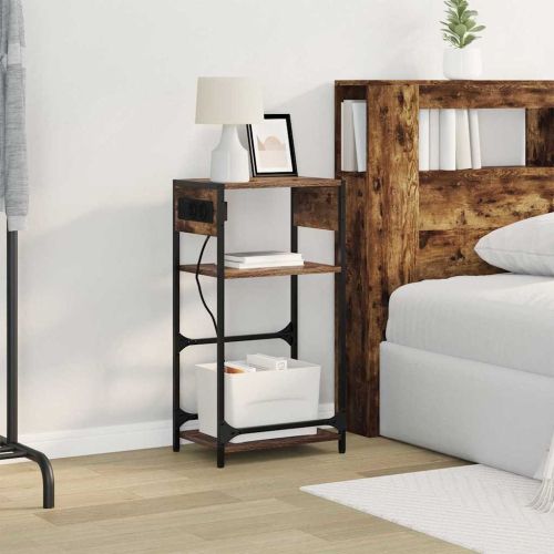 Нощен шкаф Димян дъб 40 x 27 x 76 см Инженерно дърво