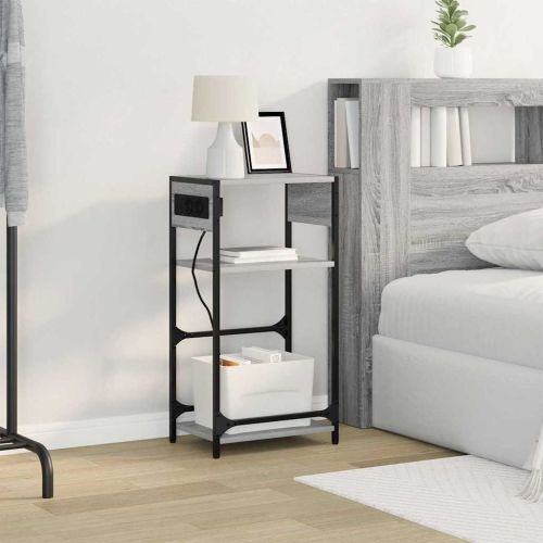 Нощен шкаф Сив Сонома 40 x 27 x 76 см Инженерно дърво