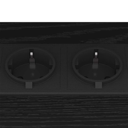 Нощен шкаф 2 pcs Черния дъб 38 x 30 x 48 см Инженерно дърво